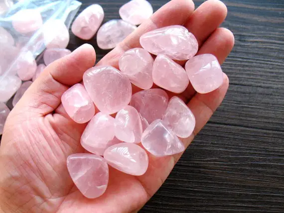 Rose Quartz Tumbled Stone 1 Large Rose Crystal Stone Polished Energy Crystal Quartz Metaphysical Supplies Healing Crystal