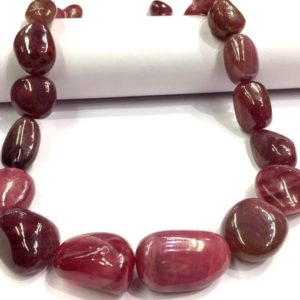 Shop Ruby Chip & Nugget Beads! AAA+ QUALITY~~Natural Ruby Smooth Polished Nuggets Beads Bigger Size Nuggets Beads Truly Gorgeous Smooth Ruby Nuggets Gemstone Beads. | Natural genuine chip Ruby beads for beading and jewelry making.  #jewelry #beads #beadedjewelry #diyjewelry #jewelrymaking #beadstore #beading #affiliate #ad