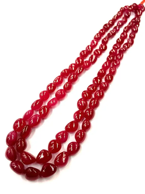 Exclusive Ruby Nuggets Beads Aaa++ Quality Ruby Smooth Nuggets Shape Beads Fancy Ruby Nuggets Gemstone Beads Wholesale Price Ruby Beads