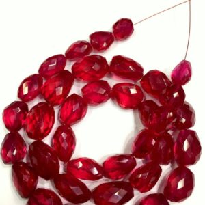 Shop Ruby Chip & Nugget Beads! Extremely Beautiful~~Great Luster~Ruby Corundum Faceted Nuggets Beads Ruby Nuggets Shape Beads Ruby Gemstone Beads Jewelry Making Beads. | Natural genuine chip Ruby beads for beading and jewelry making.  #jewelry #beads #beadedjewelry #diyjewelry #jewelrymaking #beadstore #beading #affiliate #ad
