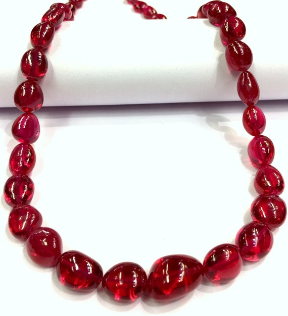 Extremely Beautiful~~gorgeous Looking~~ruby Corundum Smooth Nuggets Beads Transparent Ruby Nuggets Gemstone Beads Smooth Polished Nuggtes.