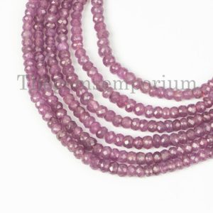 Shop Ruby Faceted Beads! 3-4.5mm Ruby Gemstone Faceted Rondelle Beads, Ruby Faceted Rondelle, Ruby Rondelle Beads, Faceted Rondelle Beads, Rondelle Wholesale Beads | Natural genuine faceted Ruby beads for beading and jewelry making.  #jewelry #beads #beadedjewelry #diyjewelry #jewelrymaking #beadstore #beading #affiliate #ad