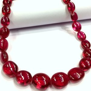 Shop Ruby Bead Shapes! Aaaa++ Quality~~extremely Beautiful~~ruby Oval Shape Beads Smooth Ruby Oval Beads Necklace Ruby Gemstone Beads Large Size Ruby Oval Beads. | Natural genuine other-shape Ruby beads for beading and jewelry making.  #jewelry #beads #beadedjewelry #diyjewelry #jewelrymaking #beadstore #beading #affiliate #ad
