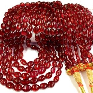 Shop Ruby Bead Shapes! AAAA++ QUALITY~~Extremely Beautiful~~Natural Ruby Oval Gemstone Beads Smooth Polished Ruby Oval Shape Beads Ruby Smooth Beads 1 Strand. | Natural genuine other-shape Ruby beads for beading and jewelry making.  #jewelry #beads #beadedjewelry #diyjewelry #jewelrymaking #beadstore #beading #affiliate #ad