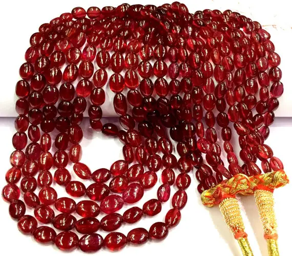 Aaaa++ Quality~~extremely Beautiful~~natural Ruby Oval Gemstone Beads Smooth Polished Ruby Oval Shape Beads Ruby Smooth Beads 1 Strand.
