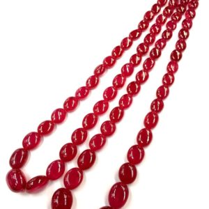 Exclusive Ruby Oval Gemstone Beads AAA QUALITY RUBY Smooth Oval Beads Ruby Necklace Full Shinning Ruby Beads Wholesale Ruby Beads Latest One | Natural genuine other-shape Gemstone beads for beading and jewelry making.  #jewelry #beads #beadedjewelry #diyjewelry #jewelrymaking #beadstore #beading #affiliate #ad
