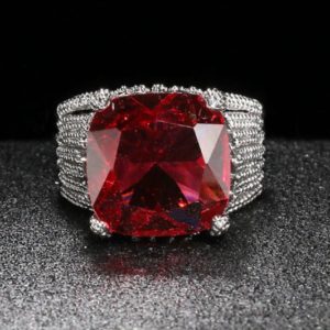 Shop Ruby Rings! Ruby Ring, 925 Sterling Silver Ring,Gift For women,Big Gemstone ring,Women Party Ring,Gift Jewelry | Natural genuine Ruby rings, simple unique handcrafted gemstone rings. #rings #jewelry #shopping #gift #handmade #fashion #style #affiliate #ad