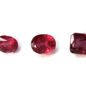 Shop Ruby Shapes! Set of 3 Ruby Faceted Loose Gemstones, Oval and Square Cut, Precious Red Gemstone, 3.56 total Carats, July Birthstone, Destash | Natural genuine stones & crystals in various shapes & sizes. Buy raw cut, tumbled, or polished gemstones for making jewelry or crystal healing energy vibration raising reiki stones. #crystals #gemstones #crystalhealing #crystalsandgemstones #energyhealing #affiliate #ad