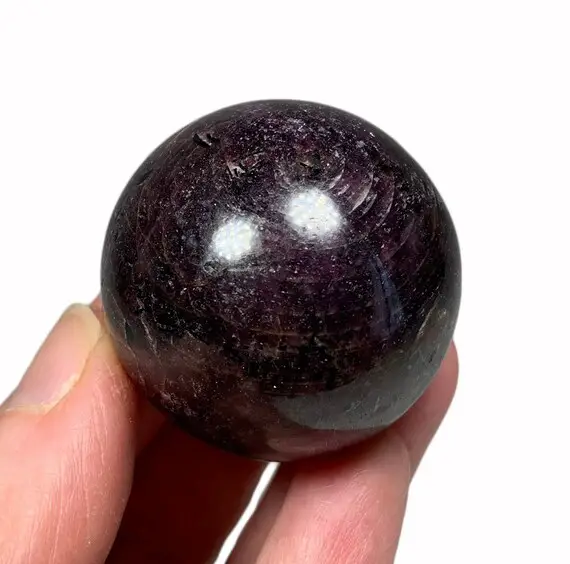 Ruby Sphere 37mm - Natural Crystal Ball - Collectible Stone - Healing Crystal - Meditation Crystal - Display - Home Decor - From India- 107g