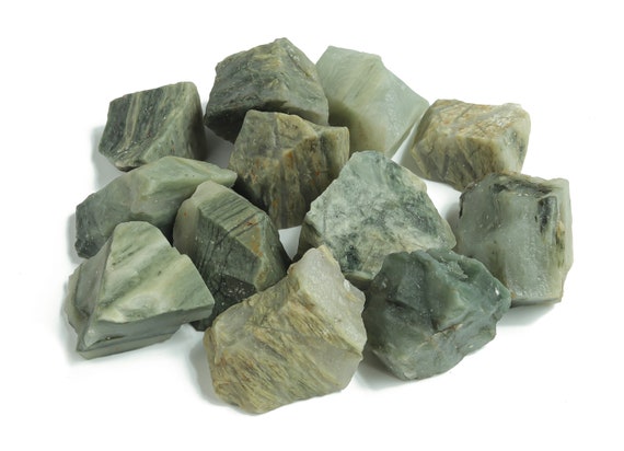 Green Rutilated Quartz Raw Stone - Rough Green Rutilated Quartz Gemstone - Spiritual Stone – Ra1078