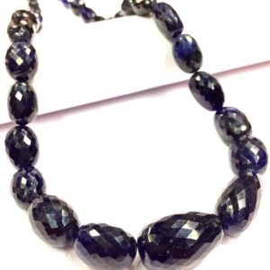 Shop Sapphire Chip & Nugget Beads! AAA+ QUALITY~Great Sparkling~Blue Sapphire Faceted Nuggets Beads Necklace Dark Blue Sapphire Gemstone Beads Sapphire Unusual Shape Beads. | Natural genuine chip Sapphire beads for beading and jewelry making.  #jewelry #beads #beadedjewelry #diyjewelry #jewelrymaking #beadstore #beading #affiliate #ad