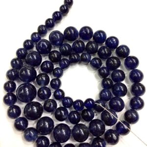 Shop Sapphire Round Beads! Latest Arrival~~Natural Blue Sapphire Smooth Round Beads Jewelry Making Sapphire Gemstone Beads 6-8.MM Sapphire Round Beads Superb Quality | Natural genuine round Sapphire beads for beading and jewelry making.  #jewelry #beads #beadedjewelry #diyjewelry #jewelrymaking #beadstore #beading #affiliate #ad