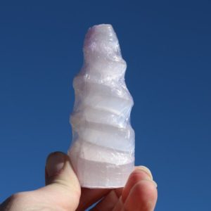 Shop Selenite Points & Wands! Selenite Morocco Twist Tower Medium | Natural genuine stones & crystals in various shapes & sizes. Buy raw cut, tumbled, or polished gemstones for making jewelry or crystal healing energy vibration raising reiki stones. #crystals #gemstones #crystalhealing #crystalsandgemstones #energyhealing #affiliate #ad