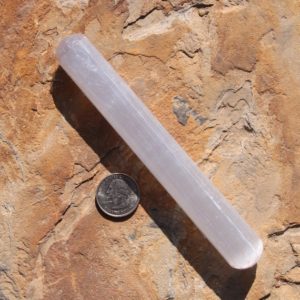 Shop Selenite Points & Wands! Selenite Polished Wand | Natural genuine stones & crystals in various shapes & sizes. Buy raw cut, tumbled, or polished gemstones for making jewelry or crystal healing energy vibration raising reiki stones. #crystals #gemstones #crystalhealing #crystalsandgemstones #energyhealing #affiliate #ad
