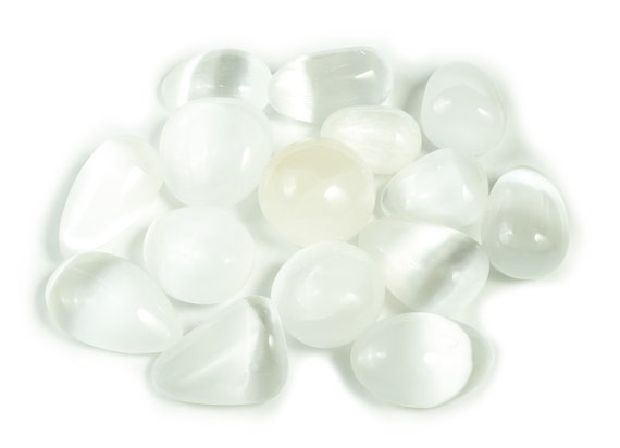 Selenite Tumbled Stone – Selenite Crystal – Selenite Tumbled – Natural Selenite Crystal Stone –  Tu1021