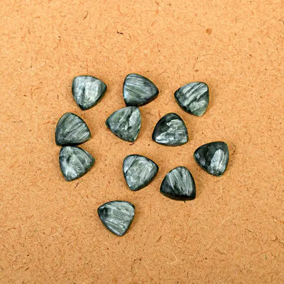 Natural Seraphinite, Green Stone, Seraphinite Cabochon,loose Seraphinite Gemstones, Gemstones For Jewelry, Calibrated, Aaa Grade Seraphinite