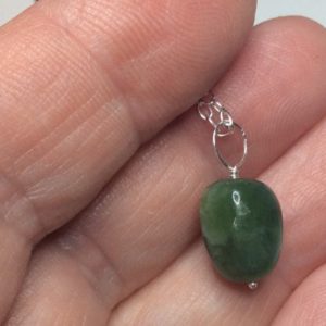 Serpentine necklace pendant Genuine green raw rough natural gemstone tumble stone New Jade crystal healing birthday birthstone gift her uk | Natural genuine Gemstone pendants. Buy crystal jewelry, handmade handcrafted artisan jewelry for women.  Unique handmade gift ideas. #jewelry #beadedpendants #beadedjewelry #gift #shopping #handmadejewelry #fashion #style #product #pendants #affiliate #ad