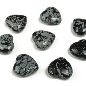Snowflake Obsidian Heart Gemstone – Heart Crystal – Healing Stones – Carving Heart – Natural stones – 2.5cm – HE1124 | Natural genuine stones & crystals in various shapes & sizes. Buy raw cut, tumbled, or polished gemstones for making jewelry or crystal healing energy vibration raising reiki stones. #crystals #gemstones #crystalhealing #crystalsandgemstones #energyhealing #affiliate #ad
