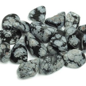 Shop Tumbled Snowflake Obsidian Crystals & Pocket Stones! Snowflake Obsidian Tumbled Stone –Snowflake Obsidian Crystal –  Polished Stone – Gemstone – TU1146 | Natural genuine stones & crystals in various shapes & sizes. Buy raw cut, tumbled, or polished gemstones for making jewelry or crystal healing energy vibration raising reiki stones. #crystals #gemstones #crystalhealing #crystalsandgemstones #energyhealing #affiliate #ad