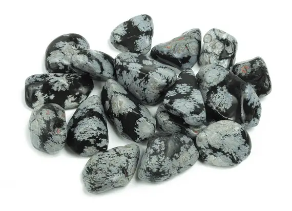 Snowflake Obsidian Tumbled Stone –snowflake Obsidian Crystal –  Polished Stone – Gemstone - Tu1146