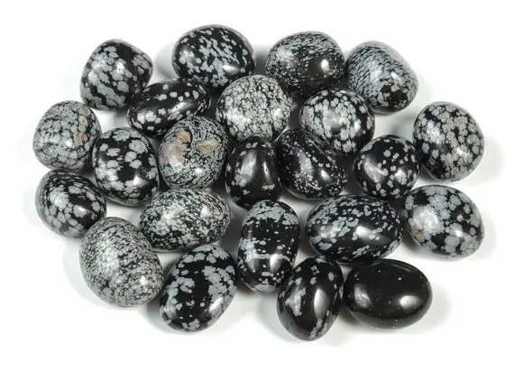 Snowflake Obsidian Tumbled Stone - Snowflake Obsidian Gemstone – Healing Crystals - Natural Gemstone - Tu1053