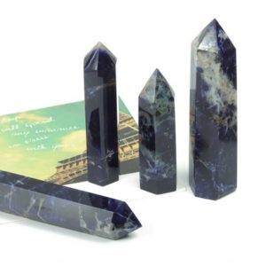 Shop Sodalite Points & Wands! Sodalite Obelisk Tower Stone – Obelisk Tower Point Crystals – Meditation Gemstone – Gifts – TW1043 | Natural genuine stones & crystals in various shapes & sizes. Buy raw cut, tumbled, or polished gemstones for making jewelry or crystal healing energy vibration raising reiki stones. #crystals #gemstones #crystalhealing #crystalsandgemstones #energyhealing #affiliate #ad