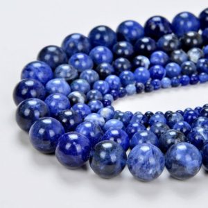 Shop Sodalite Round Beads! Genuine Natural Sodalite Gemstone Grade Aa Round 6mm 8mm 10mm Loose Beads Full Strand BULK LOT 1,2,6,12 and 50 | Natural genuine round Sodalite beads for beading and jewelry making.  #jewelry #beads #beadedjewelry #diyjewelry #jewelrymaking #beadstore #beading #affiliate #ad