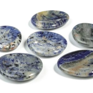 Shop Sodalite Shapes! Sodalite Worry Stone – Natural Sodalite Gemstone – Worry Stone – Healing Crystal – 4.6×3.8cm – WO1030 | Natural genuine stones & crystals in various shapes & sizes. Buy raw cut, tumbled, or polished gemstones for making jewelry or crystal healing energy vibration raising reiki stones. #crystals #gemstones #crystalhealing #crystalsandgemstones #energyhealing #affiliate #ad