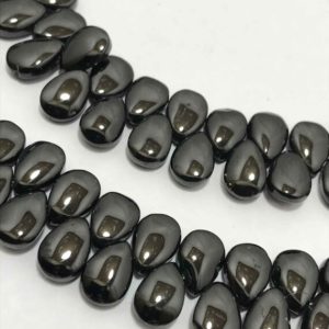 Shop Spinel Bead Shapes! Black Spinel Smooth Pears Beads 6.5×9 to 7×10 mm 8 inches, Black Beads, Gemstone Beads, Semiprecious Stone Beads , Loose Strands , Beads. | Natural genuine other-shape Spinel beads for beading and jewelry making.  #jewelry #beads #beadedjewelry #diyjewelry #jewelrymaking #beadstore #beading #affiliate #ad
