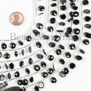 Shop Spinel Bead Shapes! Natural Black Spinel Beads, Black Spinel Rose Cut Beads, Black Spinel Face Drill Beads, Black Spinel Front To Back Briolette, Faceted Cabs | Natural genuine other-shape Spinel beads for beading and jewelry making.  #jewelry #beads #beadedjewelry #diyjewelry #jewelrymaking #beadstore #beading #affiliate #ad