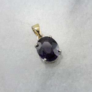 Shop Spinel Pendants! Simple Spinel Gemstone Pendant, A Luxurious Royal Purple Statement Piece for Day or Evening  4XTLXE-N | Natural genuine Spinel pendants. Buy crystal jewelry, handmade handcrafted artisan jewelry for women.  Unique handmade gift ideas. #jewelry #beadedpendants #beadedjewelry #gift #shopping #handmadejewelry #fashion #style #product #pendants #affiliate #ad