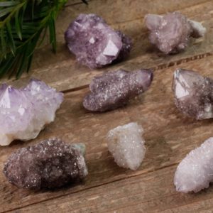 Shop Gemstone Points & Wands! AMETHYST SPIRIT QUARTZ Crystal Points and Clusters – Raw Amethyst Cluster, Boho Decor, E0005 | Natural genuine stones & crystals in various shapes & sizes. Buy raw cut, tumbled, or polished gemstones for making jewelry or crystal healing energy vibration raising reiki stones. #crystals #gemstones #crystalhealing #crystalsandgemstones #energyhealing #affiliate #ad