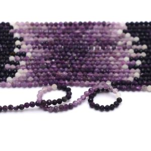 Shop Sugilite Beads! Natural AAA+ Sugilite 3mm-4mm Faceted Loose Beads for Jewelry | Multi Purple Sugilite Semi Precious Gemstone Rondelle Beads | 13inch Strand | Natural genuine faceted Sugilite beads for beading and jewelry making.  #jewelry #beads #beadedjewelry #diyjewelry #jewelrymaking #beadstore #beading #affiliate #ad