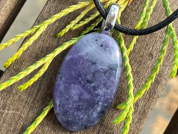 Sugilite A Love Stone, Stainless Steel, Healing Stone Necklace With Positive Energy!