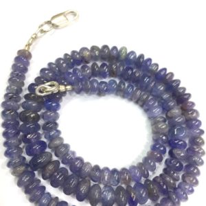 Shop Tanzanite Rondelle Beads! Natural Tanzanite Smooth Beads Tanzanite Rondelle Gemstone Beads Tanzanite For Making Jewelry 6-7.MM 18" Strand | Natural genuine rondelle Tanzanite beads for beading and jewelry making.  #jewelry #beads #beadedjewelry #diyjewelry #jewelrymaking #beadstore #beading #affiliate #ad