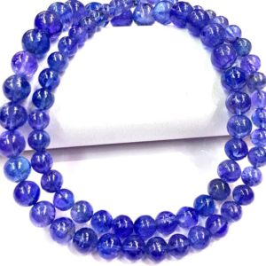 Shop Tanzanite Round Beads! AAAA++ QUALITY~~Extremely Rare~~Natural Tanzanite Round Ball Beads Tanzanite Smooth Round Beads Genuine Tanzanite Gemstone Beads Wholesaler. | Natural genuine round Tanzanite beads for beading and jewelry making.  #jewelry #beads #beadedjewelry #diyjewelry #jewelrymaking #beadstore #beading #affiliate #ad