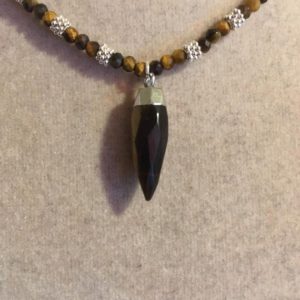 Shop Tiger Eye Pendants! Brown Necklace – Tigers Eye Gemstone Jewellery – Pendant Jewelry – Sterling Silver – Beaded | Natural genuine Tiger Eye pendants. Buy crystal jewelry, handmade handcrafted artisan jewelry for women.  Unique handmade gift ideas. #jewelry #beadedpendants #beadedjewelry #gift #shopping #handmadejewelry #fashion #style #product #pendants #affiliate #ad