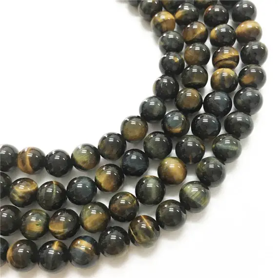 8mm Natural Tiger Eye Beads, Round Gemstone Beads, Wholesale Beads