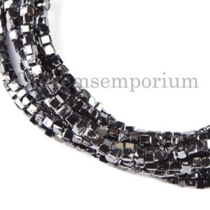 Shop Black Diamond Beads! Top Quality Black Diamond Faceted Square Shape Beads, Black Diamond Beads, Diamond Beads, Natural Diamond Beads, Black Diamond Square Beads | Natural genuine beads Diamond beads for beading and jewelry making.  #jewelry #beads #beadedjewelry #diyjewelry #jewelrymaking #beadstore #beading #affiliate #ad