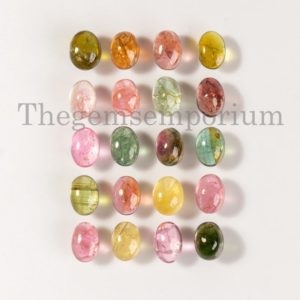 Shop Tourmaline Cabochons! 20 Pc Lot, Tourmaline 5x7mm Oval Smooth Gemstone, A Quality Multi Tourmaline Cabochon, Smooth Tourmaline Cabs, Loose Tourmaline Gemstone | Natural genuine stones & crystals in various shapes & sizes. Buy raw cut, tumbled, or polished gemstones for making jewelry or crystal healing energy vibration raising reiki stones. #crystals #gemstones #crystalhealing #crystalsandgemstones #energyhealing #affiliate #ad