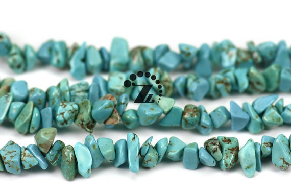 Blue Magnesite Chips Bead, Irregular Beads, Freeform Beads,natural,gemstone,diy Beads, 5-8mm,32" Full Strand