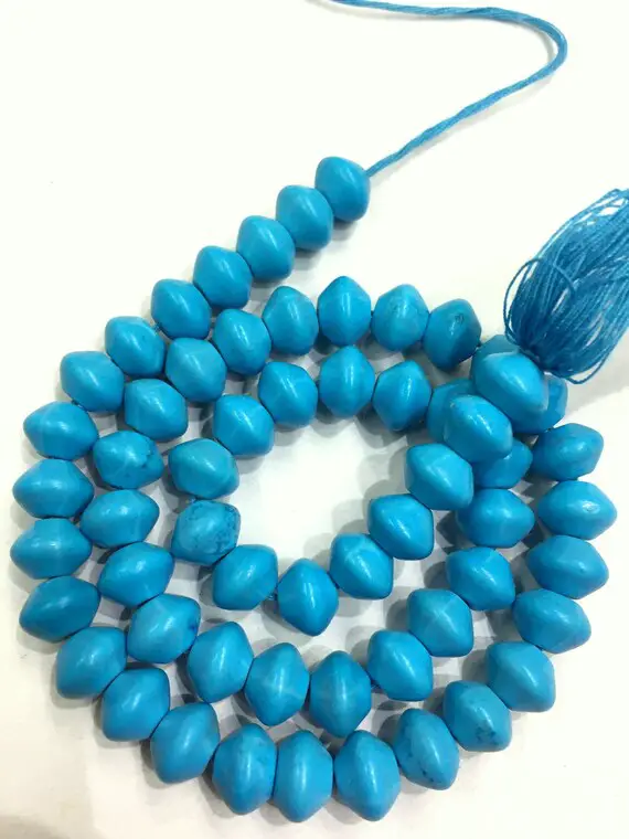 Natural Turquoise Smooth Rondelle Beads Turquoise Fancy Shape Beads Smooth Turquoise Gemstone Beads For Jewelry Making Latest Arrival
