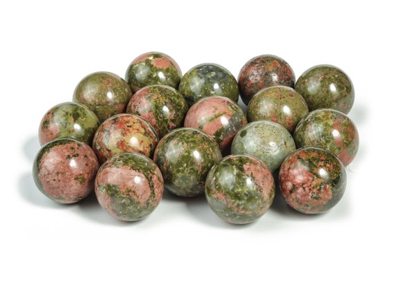 Unakite Sphere Stone – Natural Unakite Crystal Ball - Healing Stone – Natural Unakite – Crystal Décor – 20mm - Sp1036