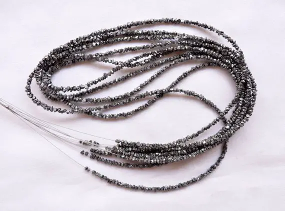 Uncut Diamond, Raw Diamond Beads, 2.50mm, Rough Diamond Beads, Black Diamond Beads, Conflict Free, Diamond For Jewelry