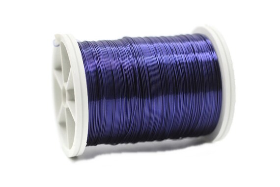 Violet Wire 28 Gauge (0.3mm) 52 Yard 48 Meters, Craft Wire, Wire Wrapping, Jewelry Wire, 52 Yard Artisan Wires, Wrri