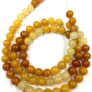 Shop Yellow Sapphire Beads! AAA QUALITY~~Very Rare Natural Yellow Sapphire Smooth Round Ball Beads Yellow Wonder Sapphire Round Beads Wholesale Sapphire Gemstone Beads | Natural genuine round Yellow Sapphire beads for beading and jewelry making.  #jewelry #beads #beadedjewelry #diyjewelry #jewelrymaking #beadstore #beading #affiliate #ad