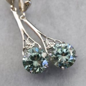 Shop Zircon Earrings! Long Blue Zircon Drop Earrings, White Gold Zircon Drop Earrings, Bridal Jewelry, Anniversary Gift, Gemstone Earrings 6L5RVYUW | Natural genuine Zircon earrings. Buy handcrafted artisan wedding jewelry.  Unique handmade bridal jewelry gift ideas. #jewelry #beadedearrings #gift #crystaljewelry #shopping #handmadejewelry #wedding #bridal #earrings #affiliate #ad