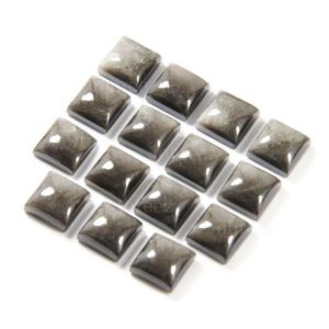 Shop Obsidian Cabochons! 10 Pieces Lot Natural Silver Sheen Obsidian Square Shape Gemstone Cabochon Calibrated Obsidian Silver Sheen Square | Natural genuine stones & crystals in various shapes & sizes. Buy raw cut, tumbled, or polished gemstones for making jewelry or crystal healing energy vibration raising reiki stones. #crystals #gemstones #crystalhealing #crystalsandgemstones #energyhealing #affiliate #ad