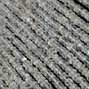 Shop Rainbow Moonstone Rondelle Beads! Natural Rainbow Moonstone Smooth Rondelle Beads, Rainbow Moonstone Beads for Jewelry, Rainbow Moonstone Jewelry Making Beads SALE | Natural genuine rondelle Rainbow Moonstone beads for beading and jewelry making.  #jewelry #beads #beadedjewelry #diyjewelry #jewelrymaking #beadstore #beading #affiliate #ad