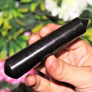 110MM Natural Black Tourmaline Protective Energy Spirit Stone Hand Made Rounded Massage Wand | Natural genuine stones & crystals in various shapes & sizes. Buy raw cut, tumbled, or polished gemstones for making jewelry or crystal healing energy vibration raising reiki stones. #crystals #gemstones #crystalhealing #crystalsandgemstones #energyhealing #affiliate #ad